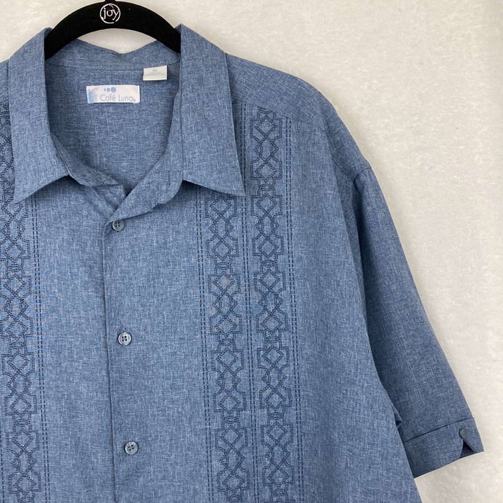 Cafe Luna Men’s Casual Button Down Shirt sz XL 0008 - Picture 4 of 10